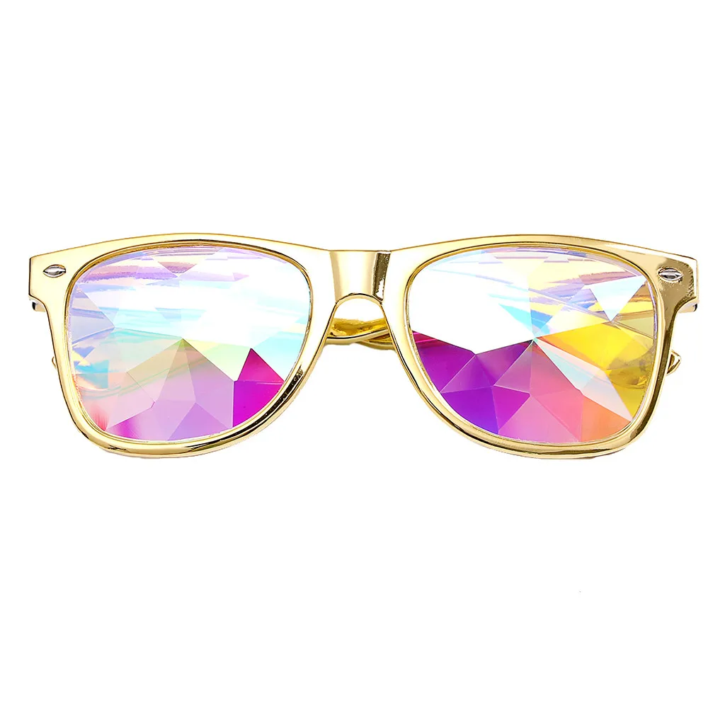 Samjune, калейдоскоп, очки, Rave Festival, вечерние EDM солнцезащитные очки, Diffracted Lens, роскошные солнцезащитные очки, lunette de soleil femme lentes - Цвет линз: C4