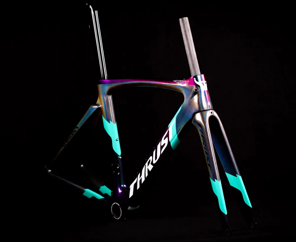 2020 упорный велосипед карбоновая дорожная рама велосипедная Рама Хамелеон цвет