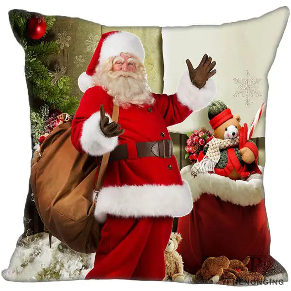 Square Pillowcases Декоративная наволочка Mrry на заказ, Рождественская квадратная Наволочка на молнии, лучший подарок 35X35,40x40,45x45 см(одна сторона) 180516-25 - Цвет: Square Pillowcases