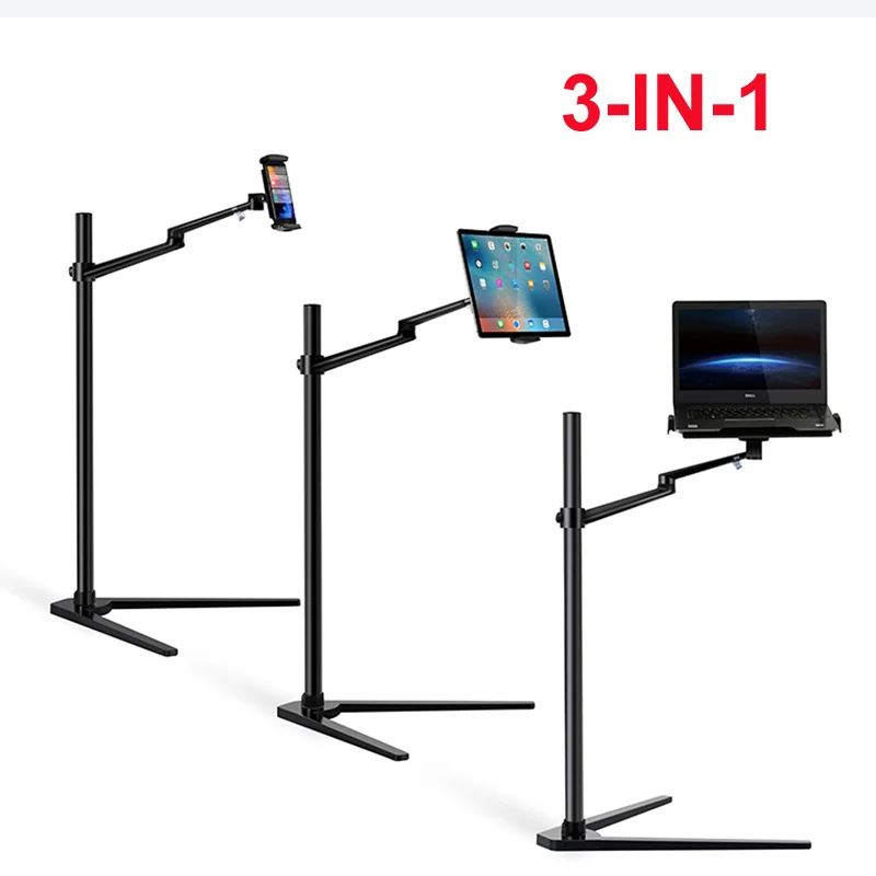 Offerte UP-8A Multifunzione 3in1 Del Computer Supporto Da Pavimento ForLaptop/Tablet PC/Smartphone Holder Altezza/Angolo Regolabile Con Il Vassoio Del Mouse
