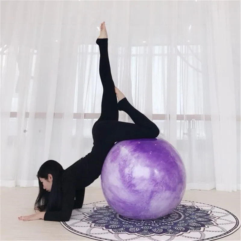 55 см/65 см/75 см цветные облака мяч для йоги PVC Fitball высококачественный пилатес