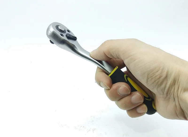 Новый 1 шт. 1/4 &quot3/8&quot Cr V Трещоточный ключ с высоким крутящим моментом для головки