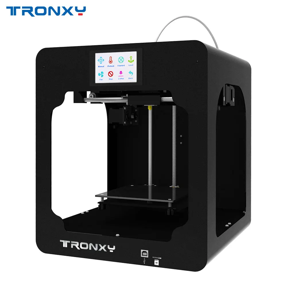 2019 Tronxy C2 металлический 3D-принтеры 3 5 дюйма Сенсорный экран и поддерживает tf-карту