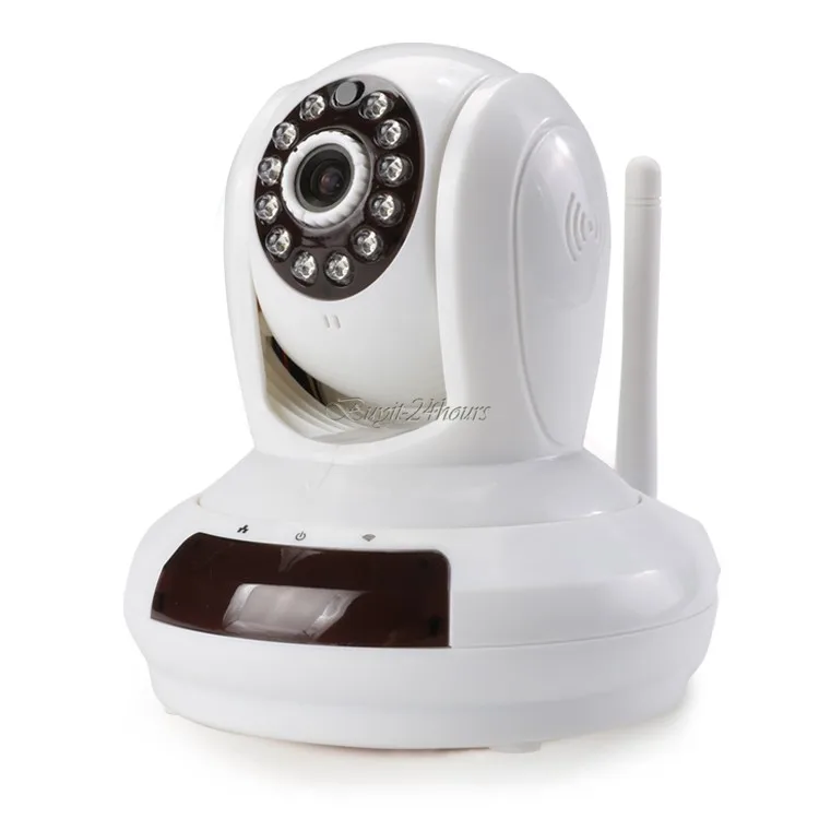 Wireless WiFi HD Cloud IP 720p Plug/ Play Pan/ Tilt Security Camera US Plug White 35|Камеры видеонаблюдения| |