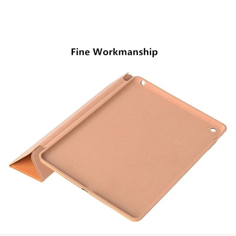 LoliHippo PU кожаный чехол для iPad 7 9 mini 1 2 3 4 силиконовая Мягкая задняя крышка Trifold