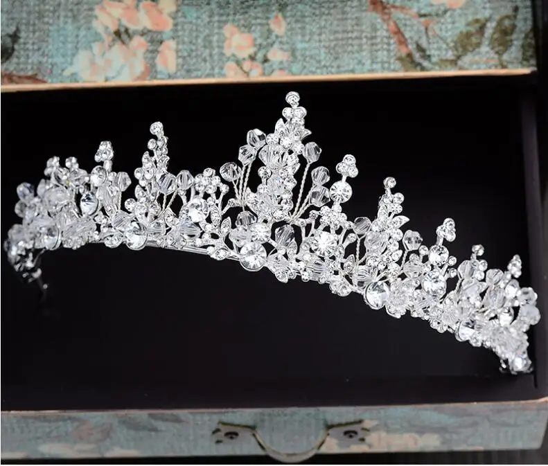 Великолепная принцесса 2019 большие Свадебные короны свадебные украшения