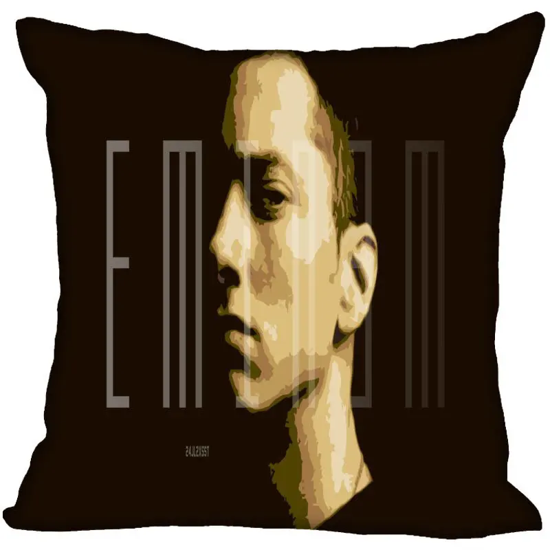 Новое поступление Eminem наволочка для спальни для дома или офиса, декоративные наволочки квадратная Подушка на молнии чехлы атласные мягкие не выцветают - Цвет: 7