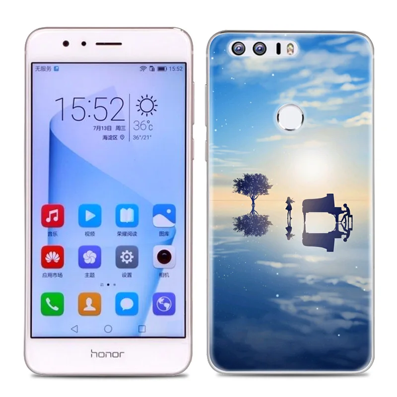 Lulumi Солнцезащитные очки олень Телефон чехол для Huawei Honor 8 Honor8 Животные мультфильм