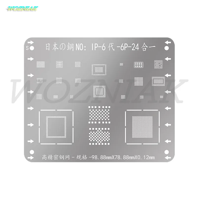 Wozniak для iPhone 5g 5S 5C 6G 6S 6sp 7 7p 8 8p Plus NAND CPU A10 A11 прецизионный оловянный завод стальные
