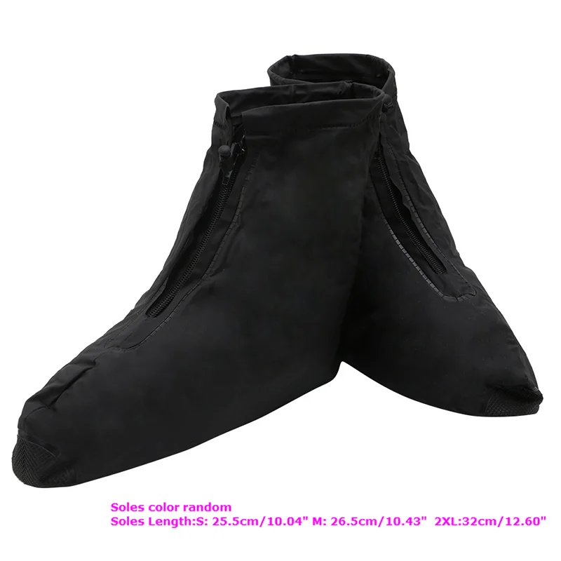 Новинка; 1 пара; S-XXL; Многоразовые резиновые сапоги; зимние бахилы; водонепроницаемая обувь; удобные; ПВХ; Однотонный; черный; белый; чехол унисекс