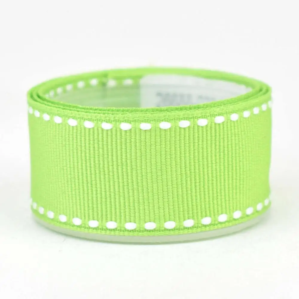 HSDRibbon 9 мм 16 мм 22 мм 38 мм цветная Стежка Корсажная Лента - Цвет: Apple Green 550W