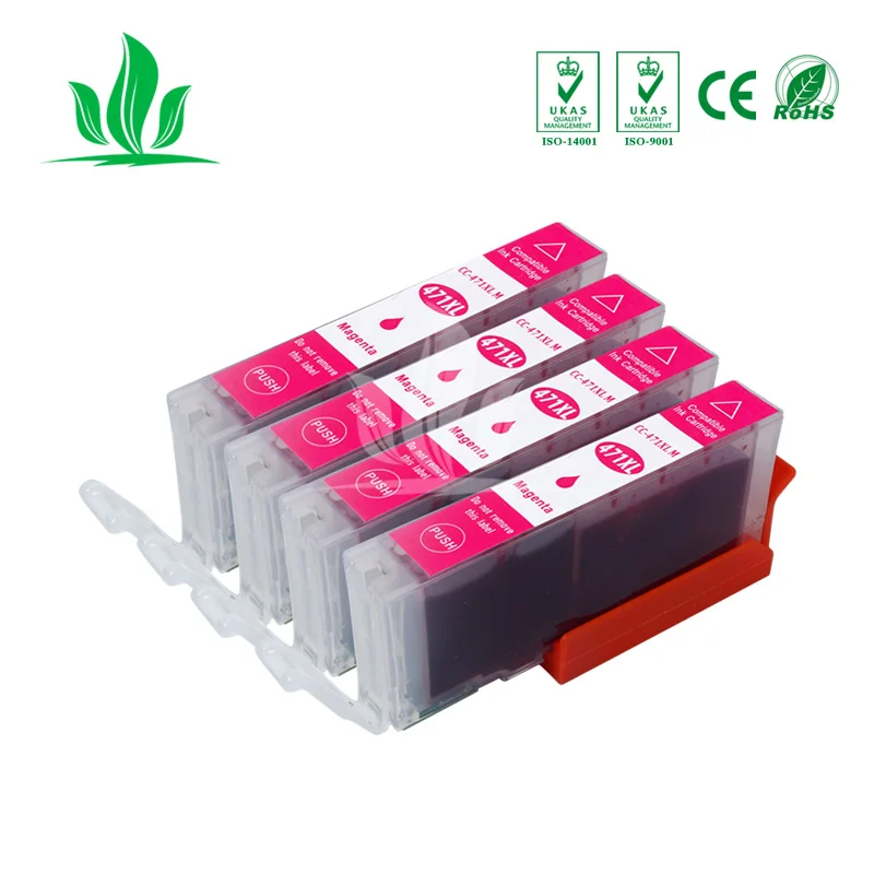4 шт. 470XL совместимый картридж с чернилами для Canon PIXMA TS5040 MG5740 MG6840 TS6040 принтер |