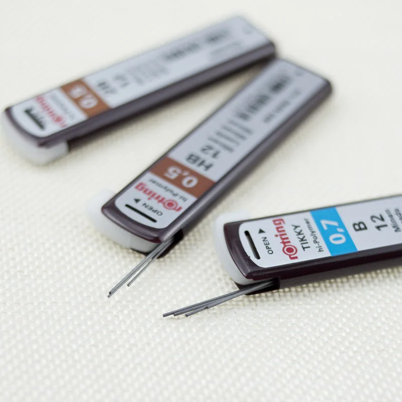 ROtring автоматические механические карандаши, заправочные головки 0,5 мм 0,7 мм 1,0 мм B/2B/HB для студентов, детей, офисные и школьные принадлежности для художника