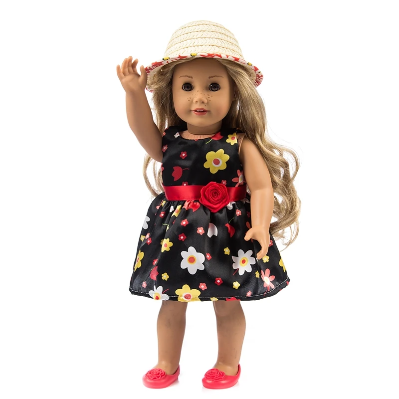 

Doll Clothes Accessories Born Baby Fit 18 inch 40-43cm European and American Christmas Doll Colorful Dresses For Baby Gift