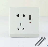 10pcs usb port wall socket charger dc power receptacle outlet panel au eu plug