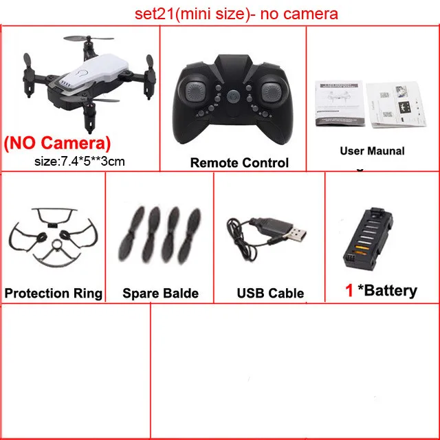 set21(no camera) Lamsam x12 Дрон FPV селфи Дрон складной Дрон с камерой HD 0.3MP/2MP камера Wifi RC Квадрокоптер VS X12 E58 - Цвет: set21(no camera)