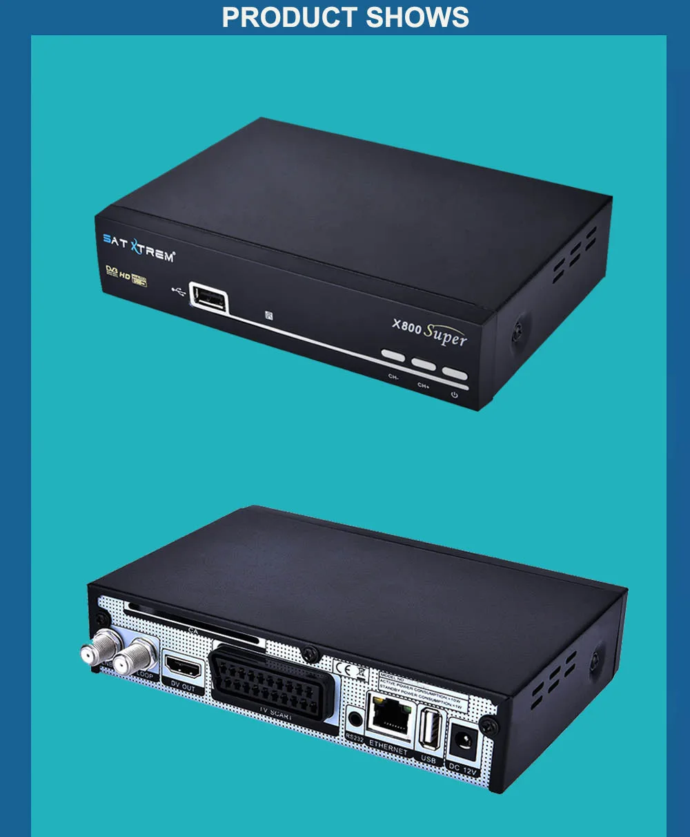 SATXTREM X800 Super dvb s2 спутниковый ресивер cccam испанско-португальский 8 Клайн для 1 года Европа рецептор MPEG4 HD приставка для цифрового тв с wifi MT7601