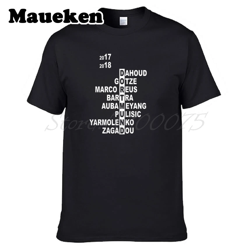 Мужская 2017/2018 Боруссия Футболка Дортмунд отряд кроссворд Марко Реус Aubameyang Pulisic