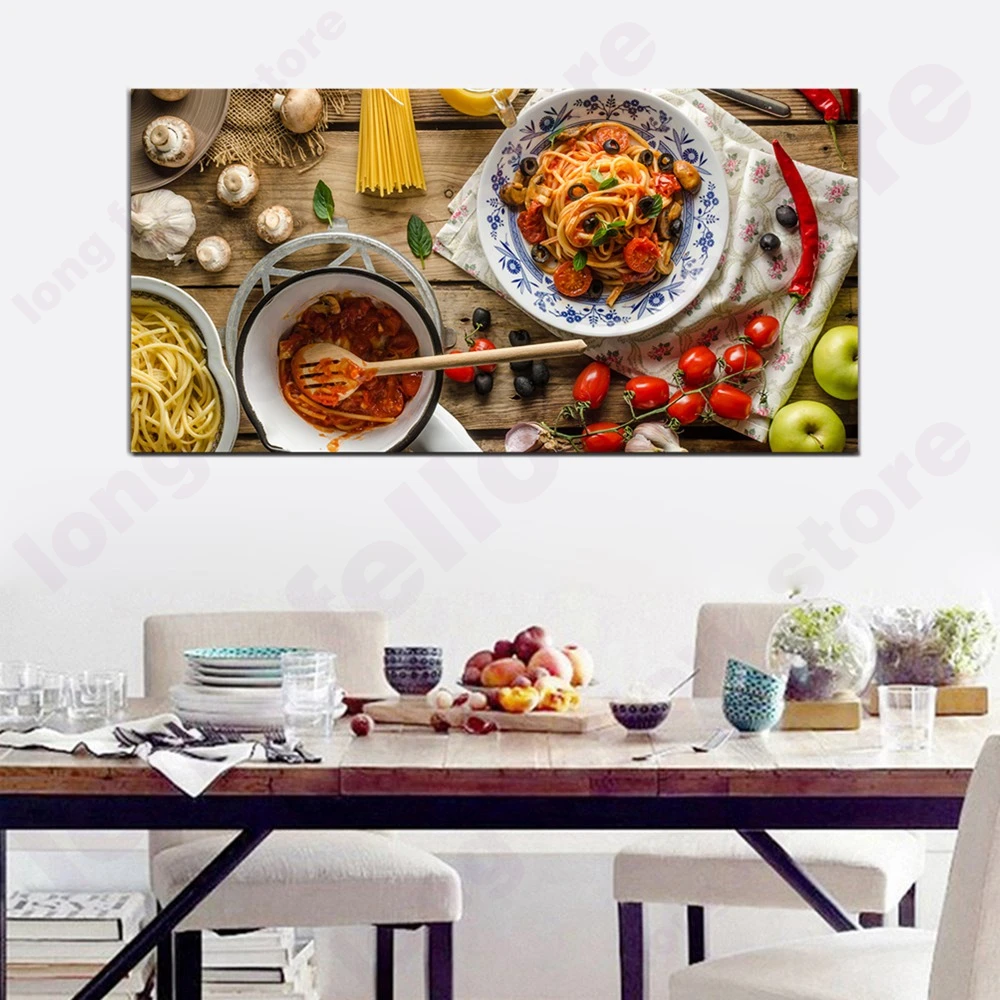 Рамка с изображением пасты вкусная кухня домашний декор свежая еда натюрморт