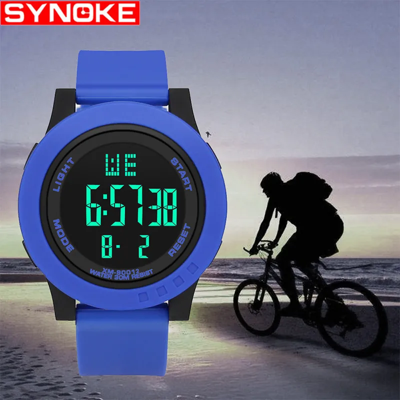 SYNOKE цифровые часы мужские спортивные электронные наручные военные