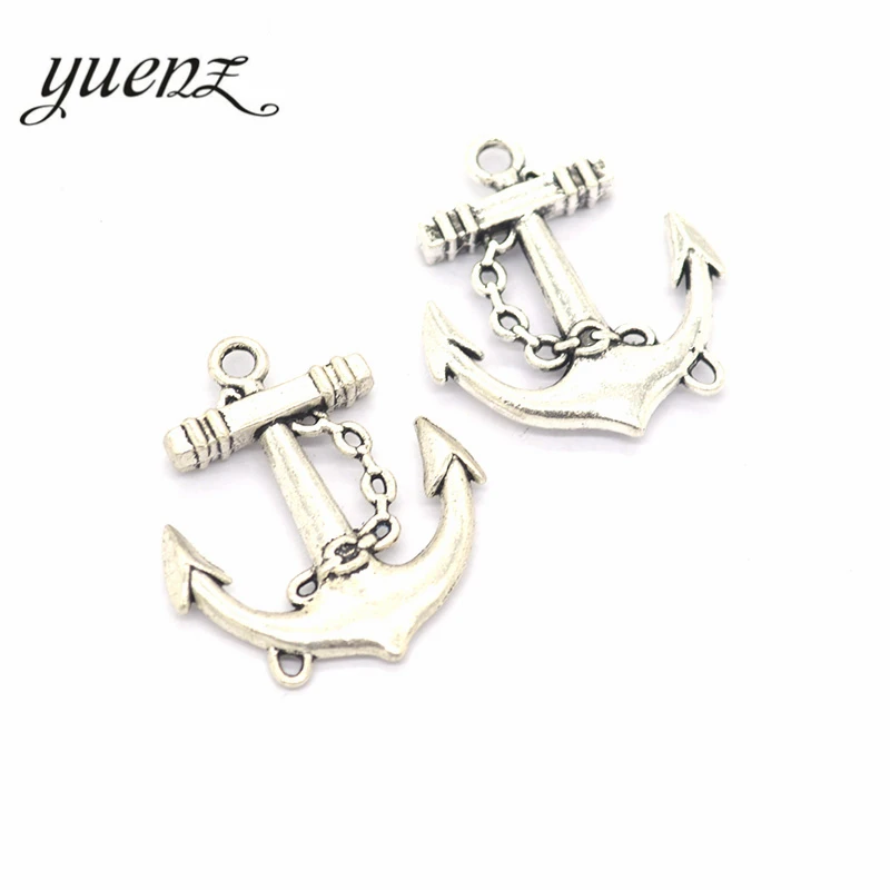 Yuenz 10 шт. Модные Античная Металл Якорь Талисманы сплав Подвеска Fit ювелирных