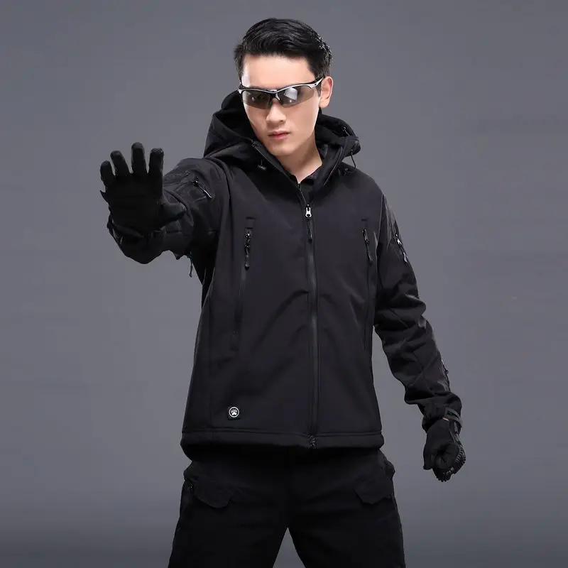 Открытый Спорт Softshell куртки брюки для девочек для мужчин пеший Туризм Охота Одежда Камуфляж Военная Униформа Тактический Кемпинг
