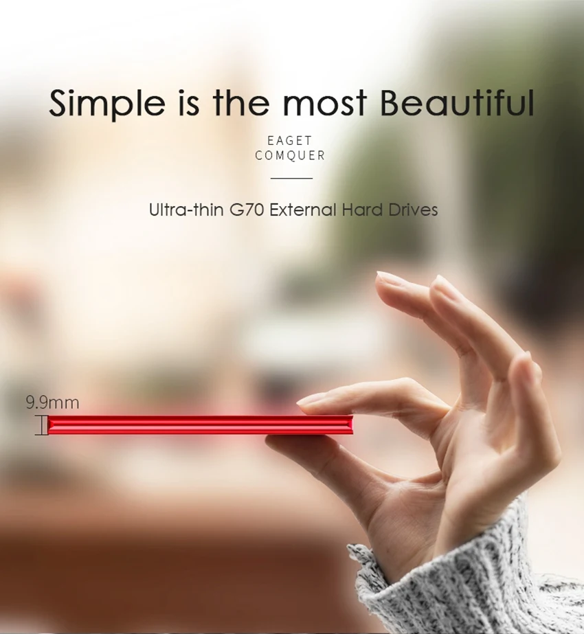 Eaget G70 2," USB 3,0 Металлический внешний жесткий диск 2 ТБ 1 ТБ HDD disco duro externo Портативный Тип type-C для компьютера/ноутбука/Mac/PS4/игры