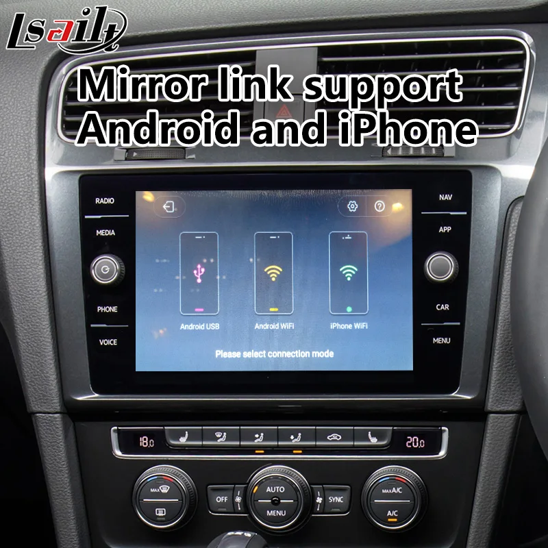 Автомобильный GPS-навигатор с интерфейсом Android для Golf 7/телефон телефона система MIB