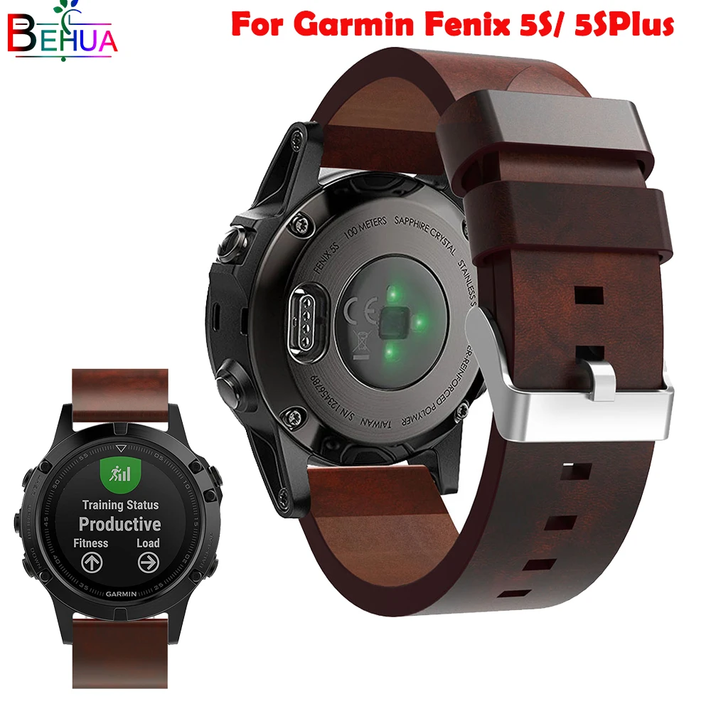 

Leather watch band For Garmin Fenix 5S/5S Plus Smart Watch GPS Replacement Quick release fashion sport Wristband Strap watchband