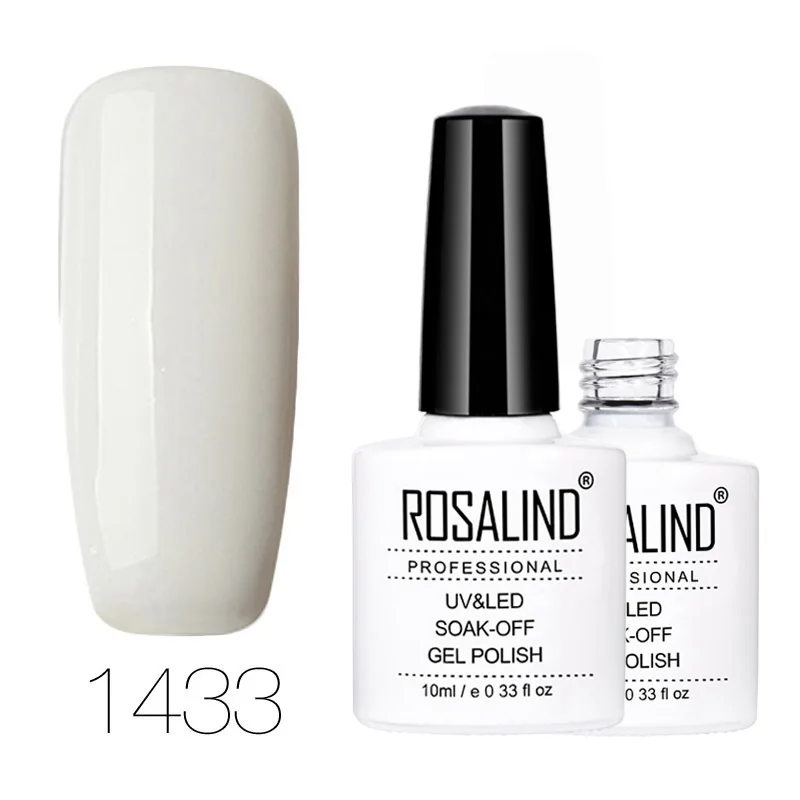 ROSALIND гель 1S 10 мл 1323-1465 классический цветной Гель-лак для ногтей Need Top Base гель-лаки для наращивания ногтей - Цвет: 1433