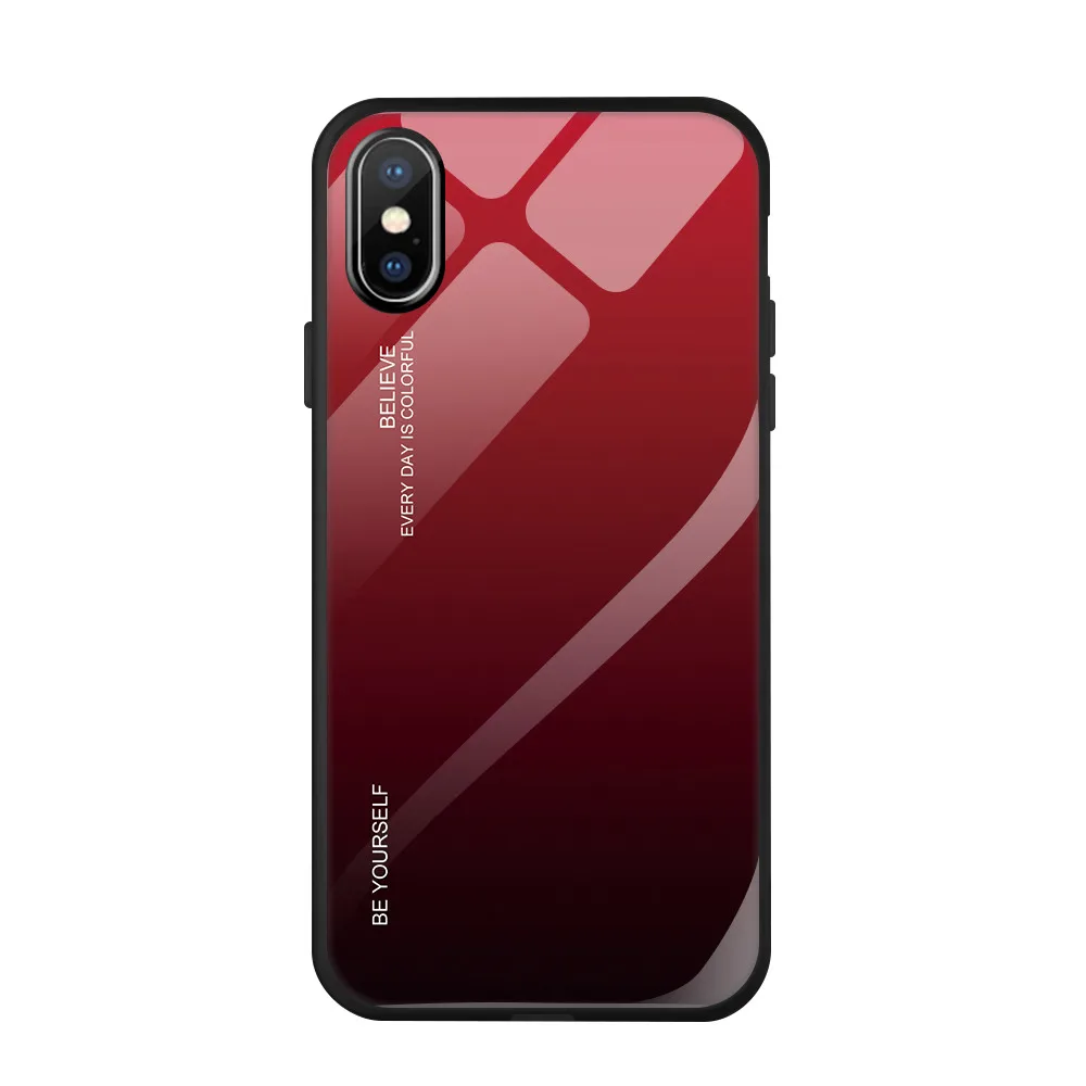 Красный Чехол для iPhone 11 Pro XS MAX 7 XR силиконовый цветной чехол для 6 7 8 Plus 6S X чехол для iPhone 11 7 8 Plus 6 s чехол для телефона XR MAX Couqe - Цвет: Красный