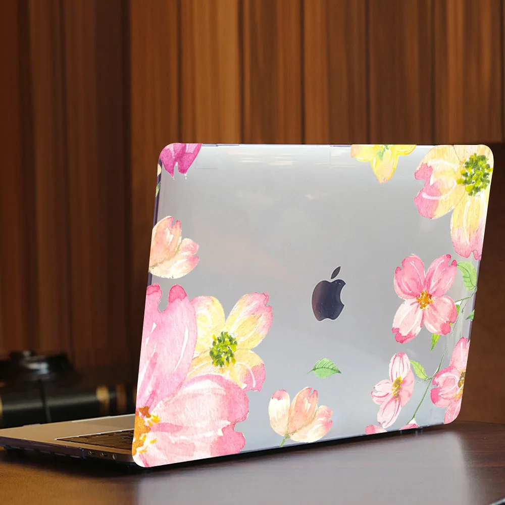 Чехол Redlai для Macbook New Pro 13 15 w/o Touch bar Air 13 A1932 чехол для ноутбука Air Pro retina 12 13 15 жесткий чехол с цветочным принтом