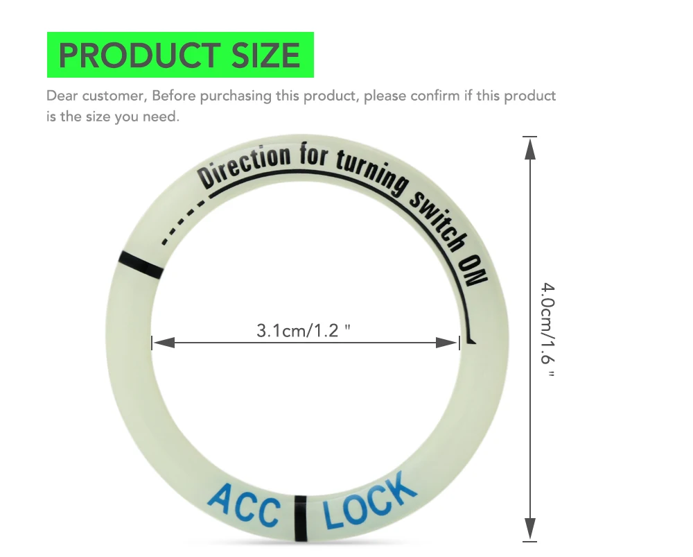Светящаяся Накладка для запуска двигателя и остановки зажигания автомобиля