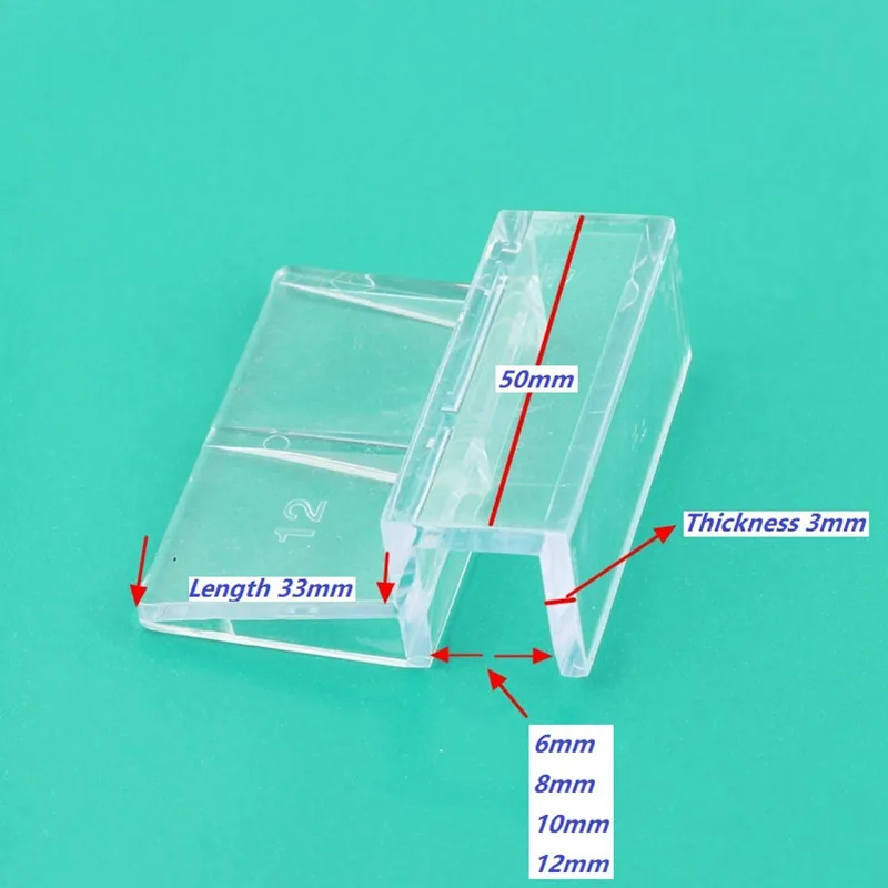 10 шт. высокопрочный акриловый кронштейн подставки для крышки аквариума