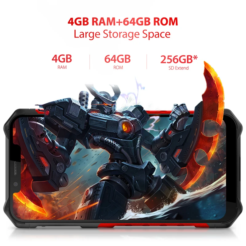 Смартфон Ulefone Armor 6E защищенный IP68 Android 9 0 6 2 дюйма Helio P70 4 + 64 ГБ Face ID NFC|Смартфоны| |