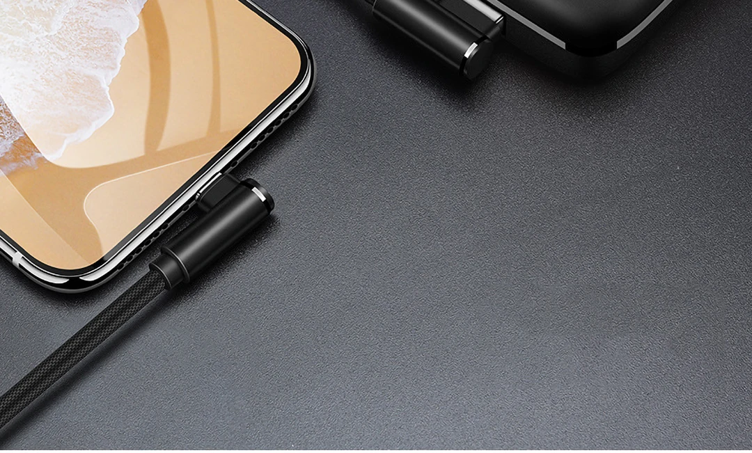 Кабель Micro USB 90 градусов 1 м/2 м/3 м 2.4A быстрое зарядное устройство для мобильного телефона шнур для передачи данных для iphone samsung Xiaomi huawei TypeC зарядный провод