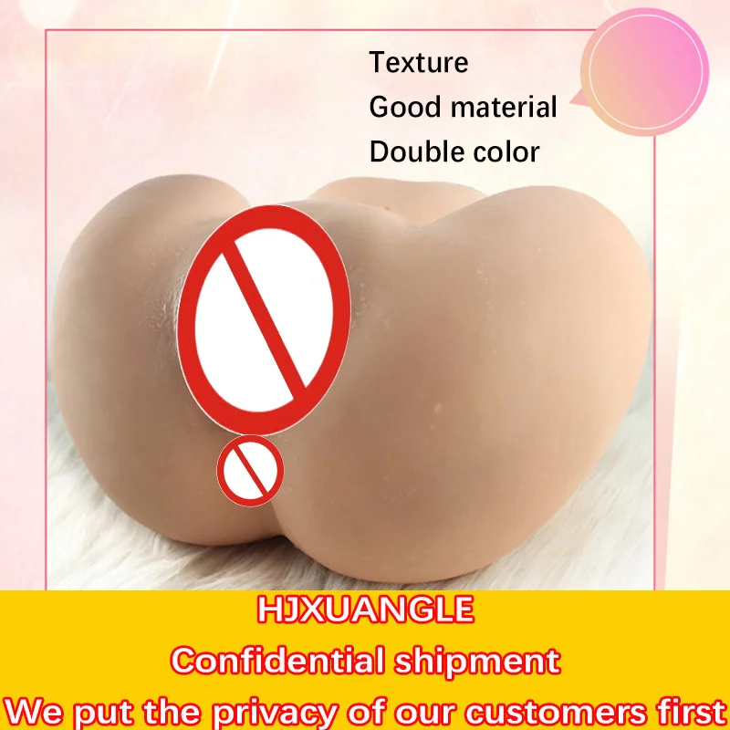 Soft Double Channel Color Doll Male Masturbation Reality Feeling Big Ass Realistic Vaginal Anal Penis Training Sex Toys |