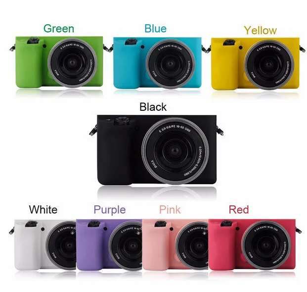 Разноцветный Мягкий силиконовый чехол для телефона Sony A6000 резиновый защитный
