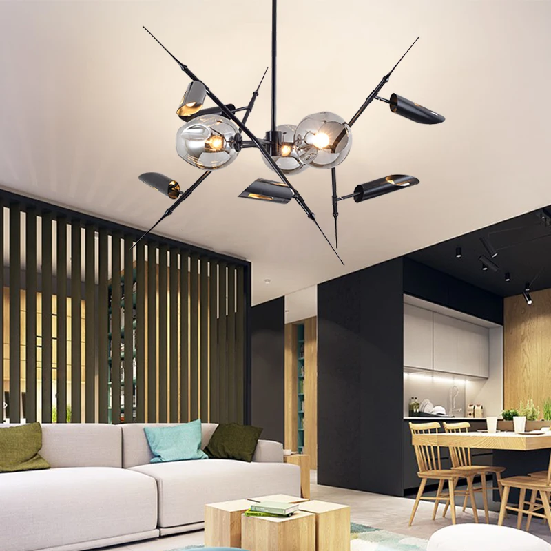 Post modern creative living room restaurant bar chandelier art tree branch lamp simple personality decorative LED lamps | Лампы и