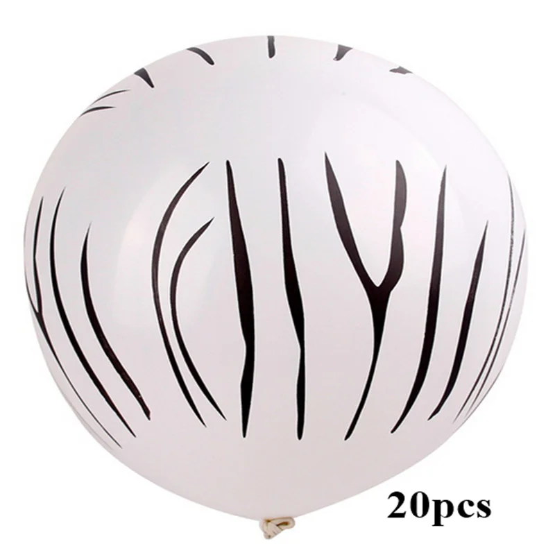 zebra 12 дюймов воздушные шарики из латекса с животными мини голова животного Зебра обезьяна лев тигр форма фольги шар для детей день рождения Декор Игрушки Мяч - Цвет: zebra