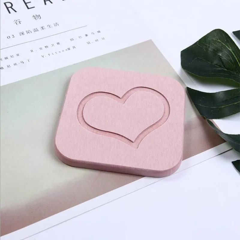 Модные coaster diatomite bibulous Нескользящая кофейная кружка бирдекели подстилки-салфетки под тарелку настольные аксессуары чашка коврик - Цвет: pink1