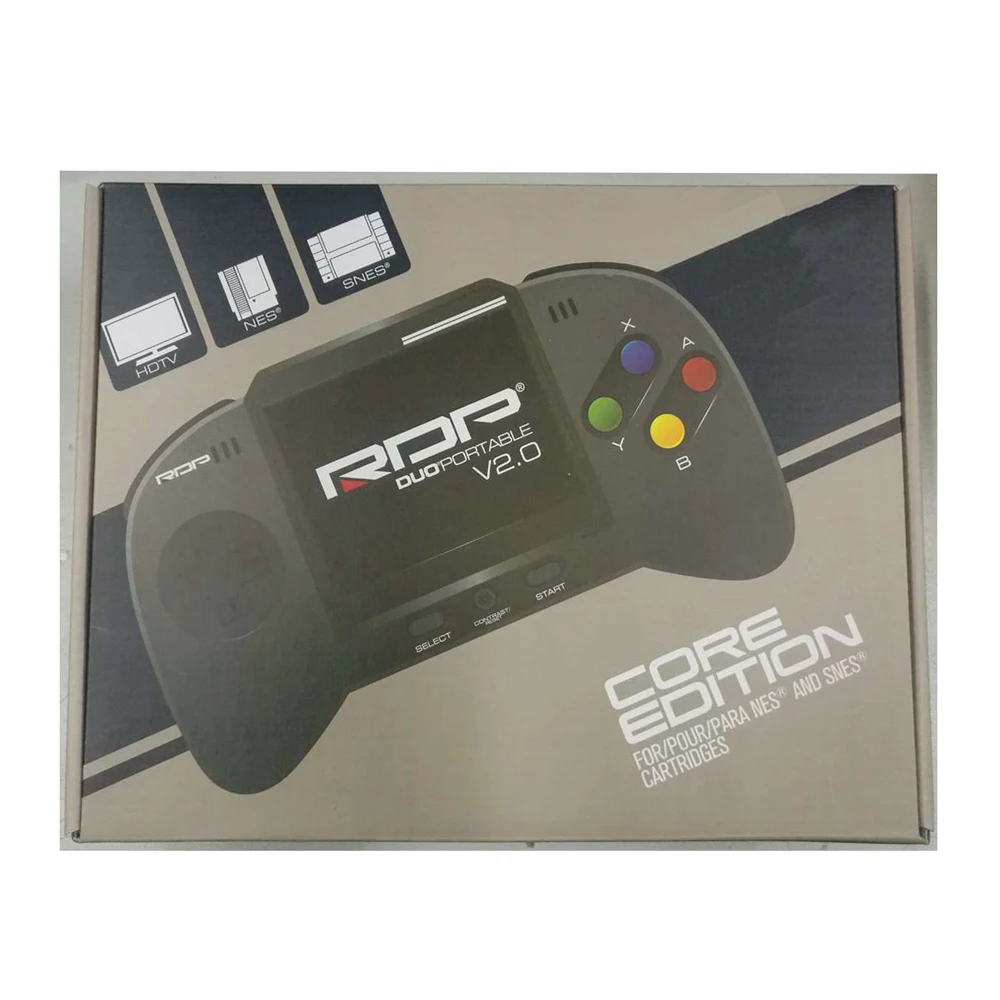 Черный V2.0 Core Ed Retro Duo портативный RDP для Nintendo SNES & NES портативная консоль whitout