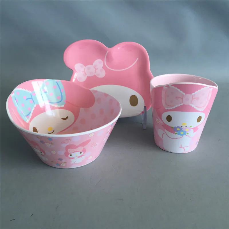 3 шт./компл. Набор для кормления детей с чашей тарелка вилки ложка чашка столовая