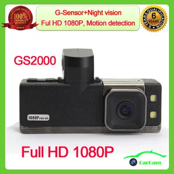 2013 Newest GS2000 1080P Full HD Car DVR Recorder With 1.5 inch LCD 5MP Sensor H.264 G Black Box Dropshipping|recorder video|recorderrecorder voice |
