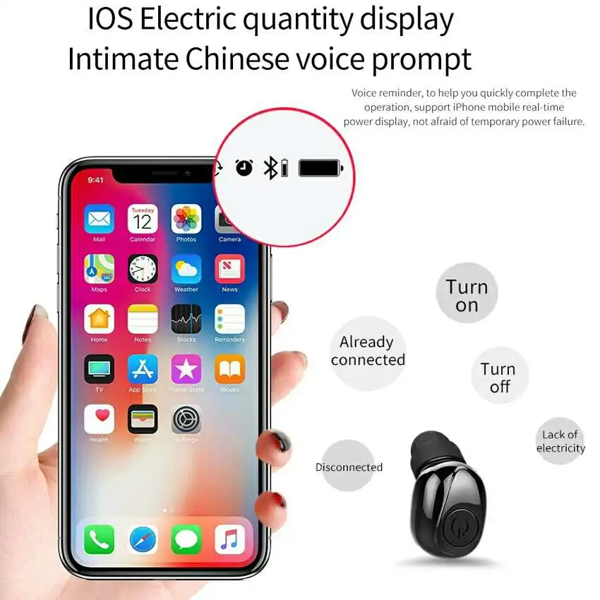 TEAMYO X8S Bluetooth 5 0 наушники TWS беспроводные спортивные стерео Встроенный микрофон с