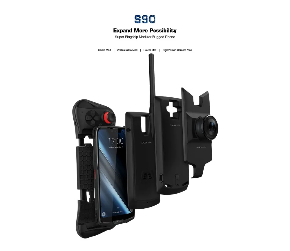 2019 new DOOGEE S90 pro 6GB 128GB mobile Phone IP69K Waterproof PTT SOS 5050mAh 6.18'' MT6771 Octa-core 16MP NFC 4G Smartphone
2019 new DOOGEE S90 pro 6GB 128GB mobile Phone IP69K Waterproof PTT SOS 5050mAh 6.18'' MT6771 Octa-core 16MP NFC 4G Smartphone