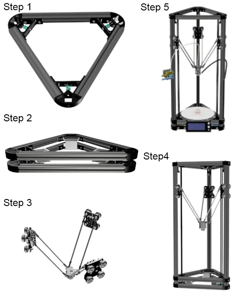 HE3D новейший Kossel K280 большой delta 3D Принтер Комплект impresora 24 в 400 Вт Мощность с автоматическим уровнем и Тепло Кровать две нити для подарка