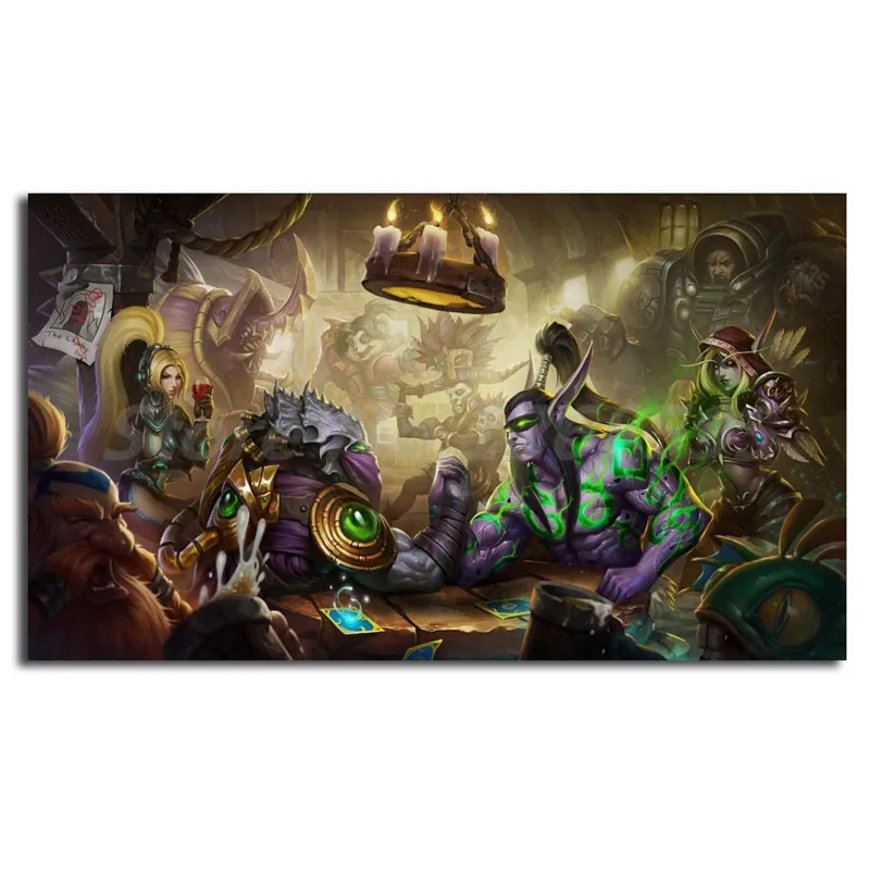 World Of военных кораблей иллидана &quotHeroes The Storm&quot художественный холст плакат