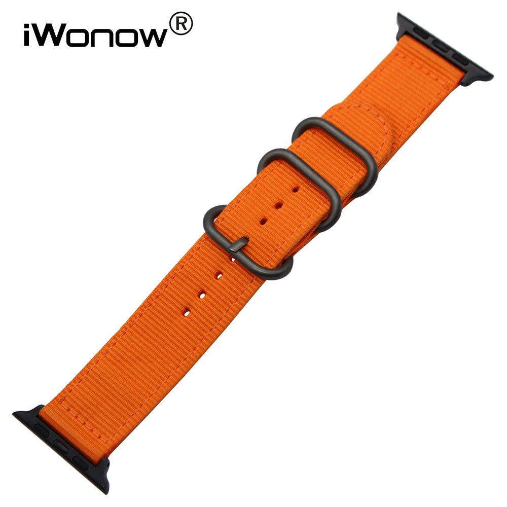 Ремешок нейлоновый для наручных часов спортивный браслет iWatch Apple Watch SE Series 6 5 4 3 2 1