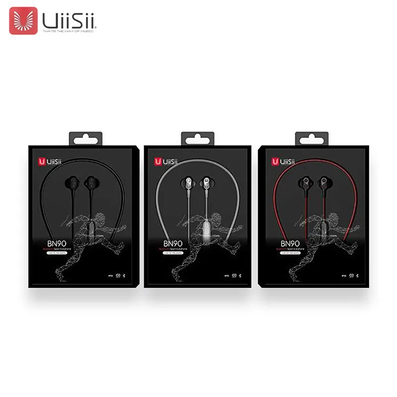 Беспроводная bluetooth-гарнитура UiiSii BN90, Hi-Fi гибридная технология, наушники-вкладыши, двойная батарея, IPX5, водонепроницаемые наушники CSR BT4.1